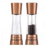 Cole Mason Derwent Salt Pepper Mill Set Copper