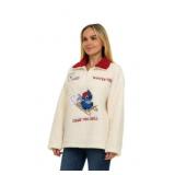 Womens Winter Sherpa Quarter-Zip Pullover Medium