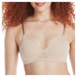 Hanes Mhg521 Foam Comfortflex Wirefree Bra Nude M