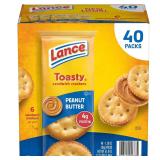 Lance Toasty Peanut Butter Crackers 40pk 1.29oz
