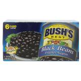 Bushs Best Black Beans 15oz 6 Pack Case
