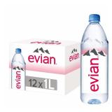 Evian Natural Spring Water 33.8oz 12 Pack
