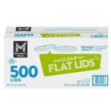 Clear Flat Lids for 12-20oz Cups 500ct