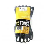 Heavyweight Plastic Serving Tongs 12ct