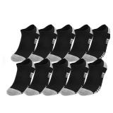 Sport No-Show Socks 10pk Black