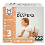 Size 3 Baby Diapers 222ct