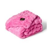 Minky Couture Hugs Throw Blanket Pink Adult