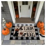 Snazzikid Halloween Doormat Set Black and White