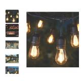 Outdoor Led Cafe String Lights 48ft 2pk