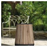 Keter 20 Signature Conic Planter Wood GrainBlack