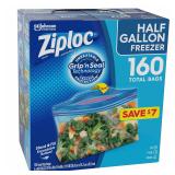Ziploc Half Gallon Freezer Bags 160 Count