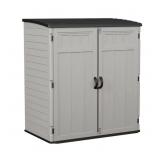 Suncast 6x4 Vertical Shed Outdoor Storage Grey
