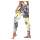 Gymgun High Waisted Capri Yoga Leggings SM Yellow