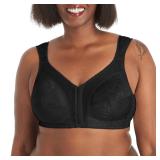 Playtex Us4695 18 Hour Front-Close Bra Black 42b