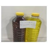 Clear And Yellow Plastic Utility Bottles 2pk