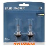 Sylvania H7 Basic Halogen Headlight Bulbs 2 Pack