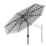 Above 9ft Market Umbrella BlackWhite Polyester