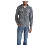 Aeropostale Logo Full Zip Hoodie Charcoal Large