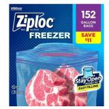 Ziploc Gallon Freezer Storage Bags 152ct
