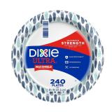 Dixie 8.5in Paper Plates 240ct White