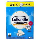 Cottonelle Flushable Cleansing Cloths 504 Count