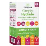 Swanson Simply Hydrate Electrolyte Mix 30 Packets