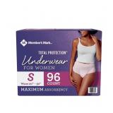 Womens Protective Underwear Small 96ct