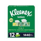 Kleenex Lotion 3-Ply Coconut Oil Tissues 12pk