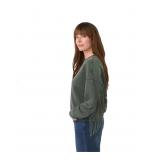 Wrangler Olive Green Fringe Sweatshirt Size L