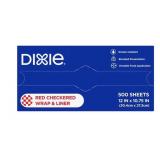 Dixie Red Checkered Wrap and Liner 12 x 10.75