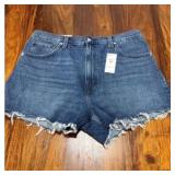 Levis High-Waisted Denim Mom Shorts