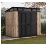 Keter Aspen 8 x 6 Outdoor Storage Shed Pine