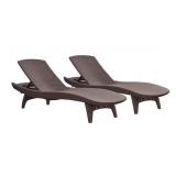 Keter Resin Patio Chaise Loungers 77.6in 2pk