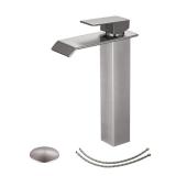 Bwe A-96004H-N Waterfall Bathroom Vessel Faucet