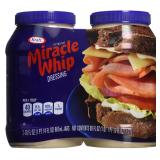 Kraft Miracle Whip Dressing 60 Fl Oz 2pk