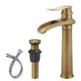 Bathadore BAF0167BDH-ANTI Waterfall Vessel Faucet