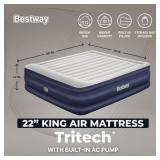 Bestway Tritech 22 King Air Mattress Built-in Pump