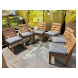 Outdoor Dining Chairs With Cover 6pk