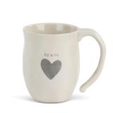 Demdaco Brave Heart 16 oz Ceramic Coffee Mug