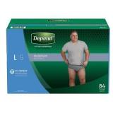 Depend Fit-Flex Mens Underwear Large 84ct