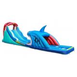 Happy Hop Shark Attack Double Water Slide