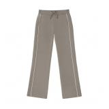 Taupe Jogger Pants With White Side Piping Size XS