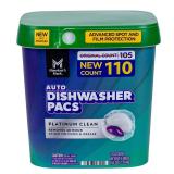 Platinum Clean Dishwasher Pacs 110ct