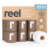 Reel 3-Ply Bamboo Toilet Paper 12pk 300 Sheets