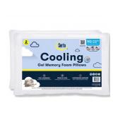 Serta Cooling Gel Memory Foam Bed Pillows 2pk