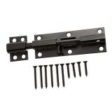 Everbuilt 6 In. Black Heavy Duty Barrel Bolt