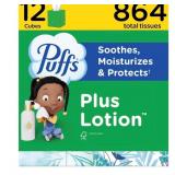 Puffs Plus Lotion Facial Tissues 72ct 12pk
