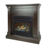 Pleasant Hearth 36 Tobacco Fireplace Mantel