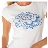 Roxy Womens Floral Graphic T-Shirt Cream Size L