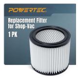 Powertec 90398 Shop-Vac Filter 1pk